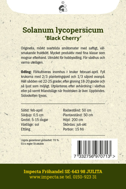 Frö Black Cherry baksida